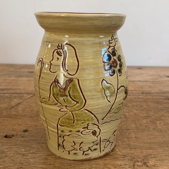 SJ Pottery Redware Vase - Picture 3 of 11